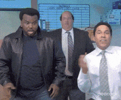 Bailando en la oficina